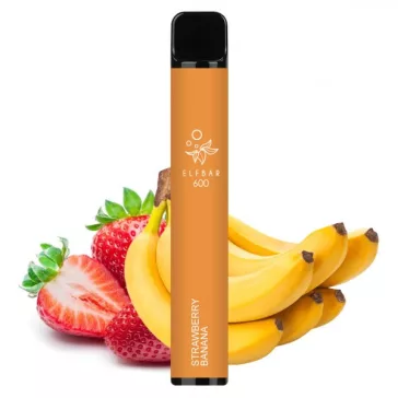 ELF BAR 600 - Strawberry Banana 2% Sigaretta elettrica usa e getta