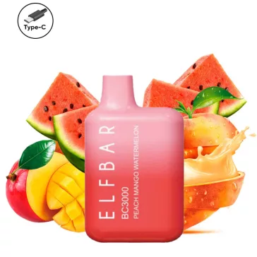 ELF BAR BC3000 - Peach Mango Watermelon 5% Sigaretta elettrica usa e getta - Ricaricabile