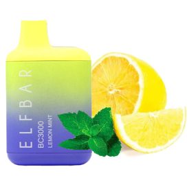ELF BAR BC3000 - Lemon Mint 5% Sigaretta elettrica usa e getta - Ricaricabile ELF BAR BC3000 - Lemon Mint 5% Sigaretta elettrica usa e getta - Ricaricabile