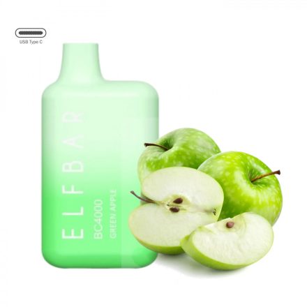 ELF BAR BC4000 - Green Apple 5% Sigaretta elettrica usa e getta - Ricaricabile