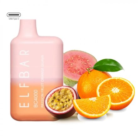 ELF BAR BC4000 - Passionfruit Orange Guava 5% Sigaretta elettrica usa e getta - Ricaricabile
