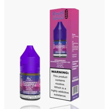   Fumot RandM Tornado - Strawberry Raspberry Cherry Ice 20mg Nic Salt E-Liquid 10ml