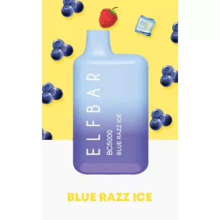 ELF BAR BC5000 - Blue Razz Ice 5% Sigaretta elettrica usa e getta - Ricaricabile