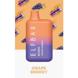 ELF BAR BC5000 - Grape Energy 5% Sigaretta elettrica usa e getta - Ricaricabile