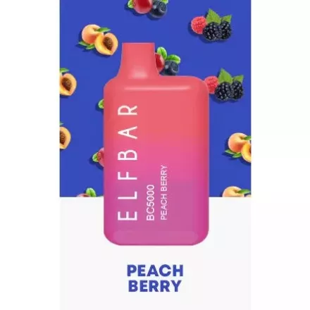 ELF BAR BC5000 - Peach Berry 5% Sigaretta elettrica usa e getta - Ricaricabile