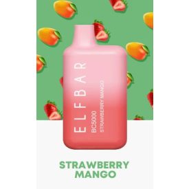 ELF BAR BC5000 - Strawberry Mango 5% Sigaretta elettrica usa e getta - Ricaricabile