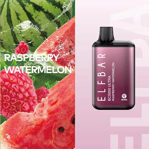 ELF BAR BC5000 Ultra - Raspberry Watermelon 5% Sigaretta elettrica usa e  getta - Ricaricabile
