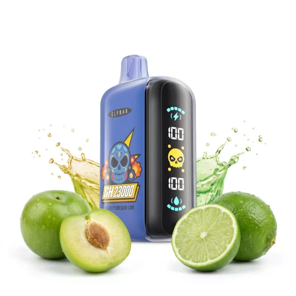 ELF BAR GH23000 Green Plum Sour Lime 5% puff, sigaretta elettronica usa e getta