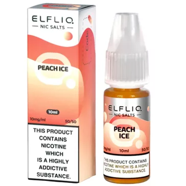 Elf Bar ELFLIQ – Peach Ice 20mg Nic Salt E-Liquid 10ml