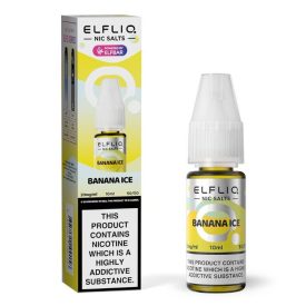 Elf Bar ELFLIQ – Banana Ice 20mg Nic Salt E-Liquid 10ml