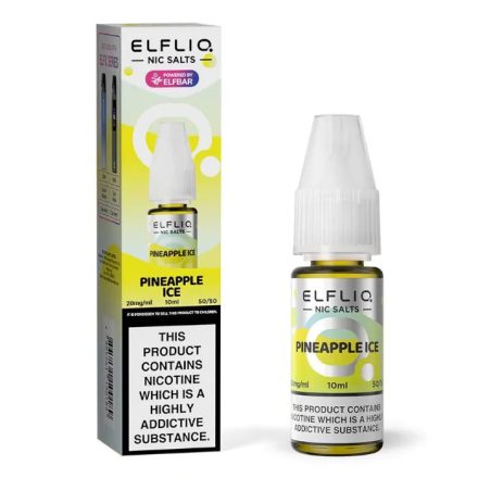 Elf Bar ELFLIQ – Pineapple Ice 20mg Nic Salt E-Liquid 10ml