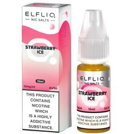   Elf Bar ELFLIQ – Strawberry Ice 20mg Nic Salt E-Liquid 10ml