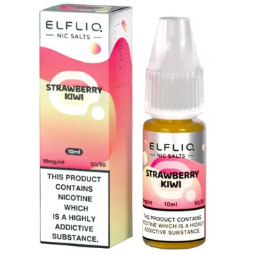   Elf Bar ELFLIQ – Strawberry Kiwi 20mg Nic Salt E-Liquid 10ml