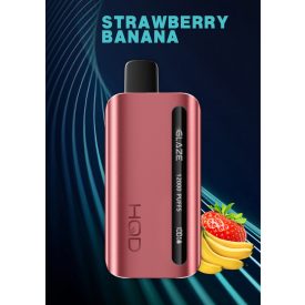 HQD Glaze 12000 - Strawberry Banana 5% - Rechargeable HQD Glaze 12000 - Strawberry Banana 5% - Rechargeable