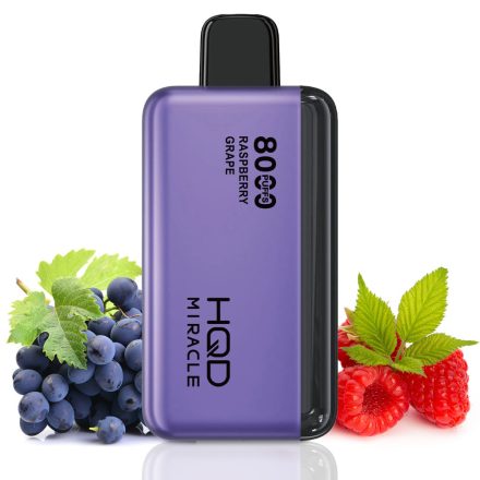 HQD Miracle 8000 - Raspberry Grape 5%