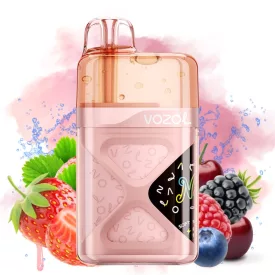 Vozol Neon 60000 Strawberry Raspberry Cherry 5% puff, sigaretta elettronica usa e getta