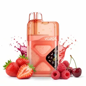 Vozol Neon 60000 Strawberry Raspberry Cherry 5% puff, sigaretta elettronica usa e getta