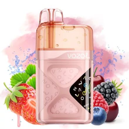 Vozol Neon 60000 Strawberry Raspberry Cherry 5% puff, sigaretta elettronica usa e getta