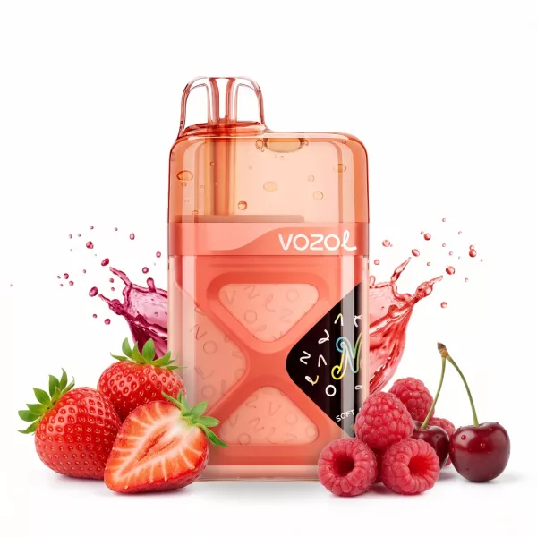 Vozol Neon 60000 Strawberry Raspberry Cherry 5% puff, sigaretta elettronica usa e getta