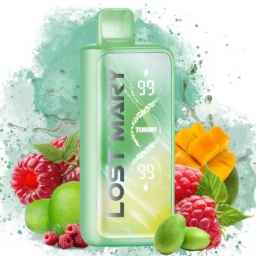 Lost Mary MT50000 Green Mango Raspberry 5% puff, sigaretta elettronica usa e getta